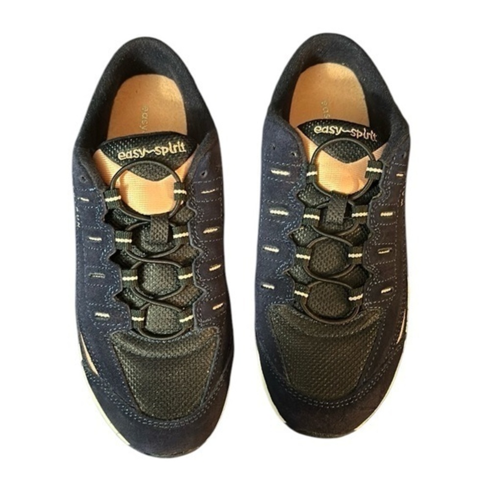 Easy Spirit navy women’s slip on sneakers with low backs size 9W